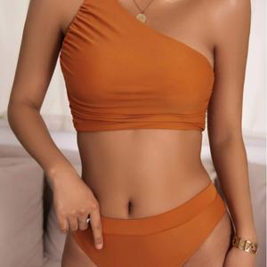 Bikini Personalizado para Mujer Tallas Grandes, Braguita de Tanga, Micro Bra, Estampado Liso/de Puntos, Impresión Frontal por Transferencia Térmica, Secado Rápido, Venta al por Mayor - Product Image 5