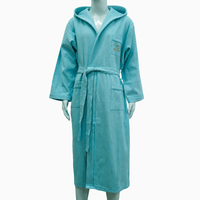 Peignoir de bain en tissu éponge avec capuche, style enveloppant de luxe, pour hôtels, spas et auberges, pour adultes, fournisseur professionnel