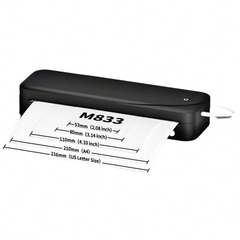 ポータブルプリンター Memoking M833 サーマルプリンター A4サイズ Amazon.co.jp: Memoking: M833 ポータブルプリンター