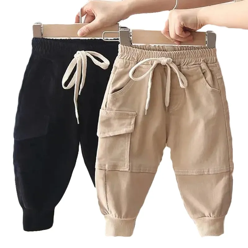 Neue Cotton Cargo Pants für 2-6 Jahre alte Solid Boys Casual Sport hose Mädchen Mode Infant Garcon Kids Kinder hose