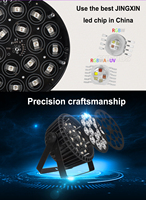 Projecteur de scène LED PAR RGBW 4-en-1 en aluminium haute luminosité 18*12W DMX 4/8 canaux pour mariage