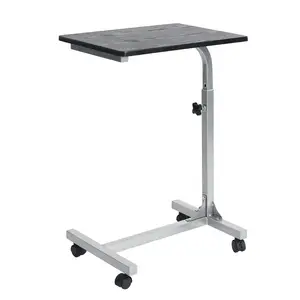 hp all in one desk bedside top computer with wheels moveable height adjust computer standing desk table laptop foldable table