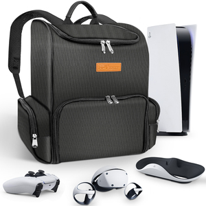 Sac à dos de voyage protecteur Amazear pour PS5 Pro et PSVR 2 |   Étui rigide de grande taille avec intérieur rembourré - Product Image 1