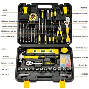 Juego de Herramientas de Acero al Carbono CiHOO de 108 Piezas, Kit de Reparación Universal para el Hogar/Automóvil, Hecho en China - Product Image 3