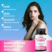 OEM ODM Aeglewell Super Collagène Plus Comprimés de Vitamine C pour la Peau, les Cheveux et les Ongles