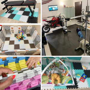 LINYIQUEEN <span class=keywords><strong>Tapis</strong></span> de sol unisexe en <span class=keywords><strong>mousse</strong></span> pour enfants <span class=keywords><strong>Tapis</strong></span> de <span class=keywords><strong>puzzle</strong></span> en EVA non toxique pour les arts martiaux <span class=keywords><strong>Tapis</strong></span> de <span class=keywords><strong>puzzle</strong></span> en vinyle avec logo personnalisé pour le taekwondo - Product Image 3