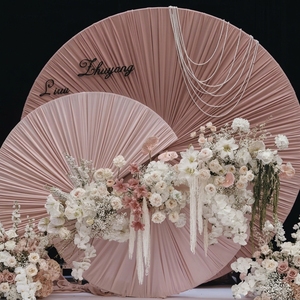 Struttura ad Anello in Metallo a Forma di Ventaglio Personalizzata <span class=keywords><strong>per</strong></span> Fondali, Decorazioni <span class=keywords><strong>per</strong></span> Banchetti, Eventi, Feste e Matrimoni - Product Image 5