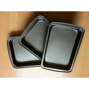 Molde para hornear de acero al carbono con revestimiento antiadherente, cuadrado, con borde profundo, apto para horno, para hornear pasteles. - Product Image 1