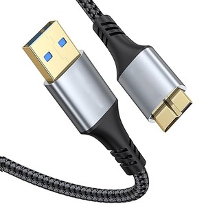 <b>USB</b> 3.0 Type A To Micro <b>USB</b> <b>Cable</b> 5Gbps Data Transfer Fast <b>Charging</b> Grey Copper Wire - Product Image 2