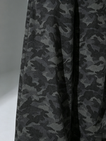 Jeans camouflage taille haute personnalisés pour femmes, coupe ample et large avec fermeture éclair, collection automne, grandes tailles