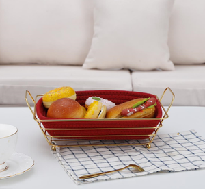 Restaurants Cafés Table Blanc <span class=keywords><strong>Tissu</strong></span> Rond En Acier Inoxydable Fil Panier De Rangement Paniers <span class=keywords><strong>À</strong></span> <span class=keywords><strong>Pain</strong></span> - Product Image 4