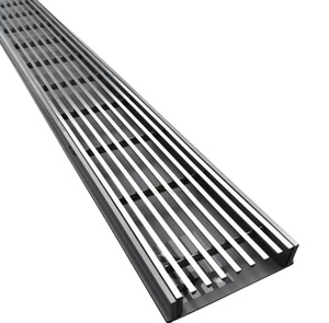 Kustom Kualitas Tinggi Drainase Trench Cover Wedge Kawat Linear Kompak Stainless Steel Grating