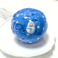 Balle de Noël colorée et croustillante, jouet à presser anti-stress, balle sensorielle, jouet moelleux