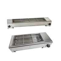 Plateau de cuisson électrique commercial Barbecue intérieur sans fumée Grill Brochette d'agneau Grill