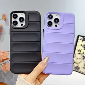 Mô Hình Viên Nang Matte TPU Linh Hoạt Chống Sốc Mềm Trở Lại Trường Hợp Điện Thoại Cho Iphone 15 Pro Max 14 Max 6.7 13 6.1 Trường Hợp Bìa