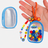 Sac de présentation portable anti-rayures pour figurines, boîte à collectionner, anti-poussière, transparent, avec porte-clés pour les collectionneurs en déplacement
