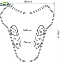RACEPRO RP8810-1663 pour YAMAHA MT-07 MT07 MT 07 2021-2024 Accessoires de moto Pare-brise Coupe-vent Déflecteur de vent