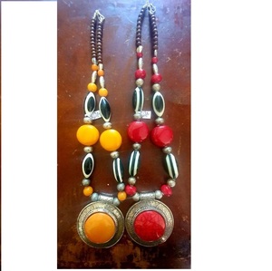 Best Quality Resin Lucite Acrylic Necklace Wood and Resin Jewelry for Ladies Trendy Indian <b>Chains</b> for Fashion - Product Image 6