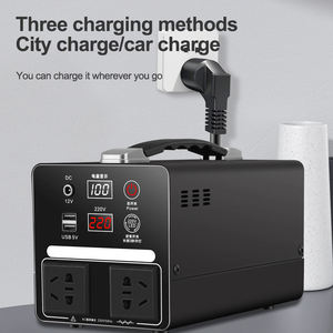 Estación de Energía Portátil para Casa y Auto, 220V 300W, Onda Sinusoidal Pura, Batería Externa de Iones de Litio, Energía Solar de Emergencia - Product Image 4