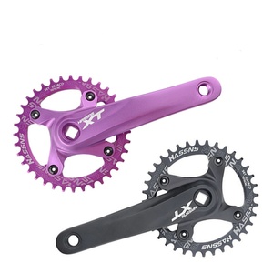 Juego de Bielas HASSNS <span class=keywords><strong>XT</strong></span> para Bicicleta de Montaña con Eje Pasante, 104BCD, Dientes Positivos y Negativos, Modificación de Ranura Única para 9/<span class=keywords><strong>10</strong></span>/11 <span class=keywords><strong>Velocidades</strong></span> - Product Image 1