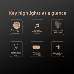 Nouveaux écouteurs intra-auriculaires <span class=keywords><strong>KZ</strong></span> <span class=keywords><strong>PR1</strong></span> avec transducteur planaire, casque de jeu HiFi Bass, câble détachable 3,5 mm, écouteurs métalliques - Product Image 2