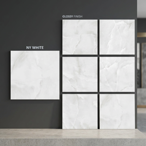 Onyx Moss Glossy Marble Look Porcelain Floor Tiles Luxury Stone Design 80x80cm Premium Finish - Product Image 5