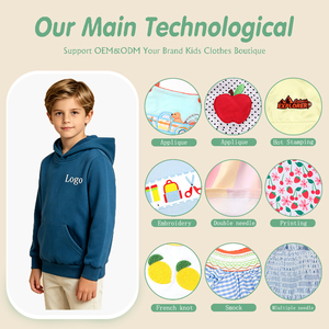 <span class=keywords><strong>Sweat</strong></span>-shirt à capuche personnalisé pour garçons, anti-boulochage, avec poche kangourou, haut décontracté doux, vente en gros, commande en gros - Product Image 3