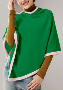 Châle en <span class=keywords><strong>cachemire</strong></span> pour femmes sur mesure Pull en <span class=keywords><strong>cachemire</strong></span> respirant rose vert <span class=keywords><strong>Poncho</strong></span> en laine et <span class=keywords><strong>cachemire</strong></span> - Product Image 3