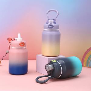 Botella de Agua Deportiva Aislada de Acero Inoxidable 316 de Gran Capacidad, Portátil, con Diseño Degradado de Color, para Fiestas, en Oferta - Product Image 3