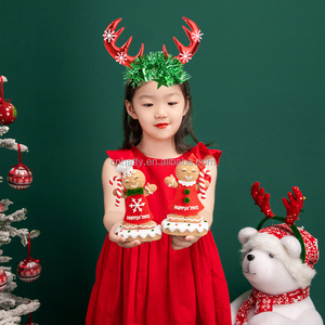 High Quality 2025 Christmas Hats <b>Red</b> Hairband News <b>Ornaments</b> for Festive Party Decorations - Product Image 6