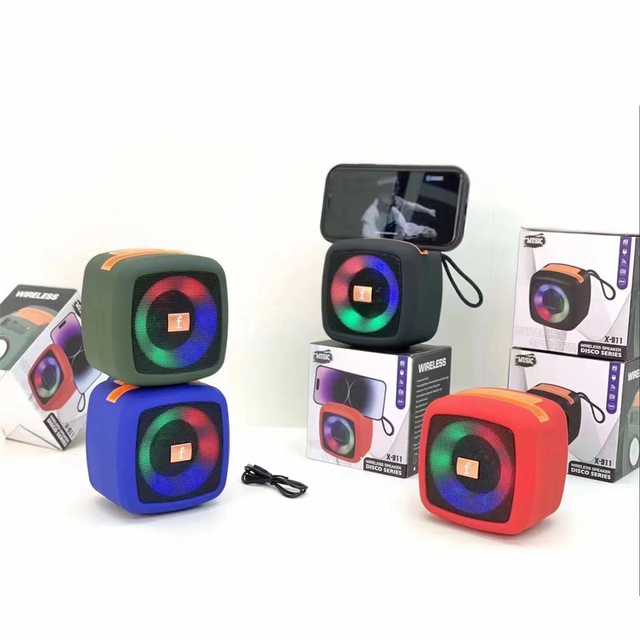 X-911 Portable Bluetooth Speaker Mini Wireless Sound Box TWS Stereo Speakers TF Card Subwoofer HIFI LED Music Player