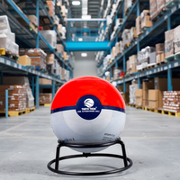 Boule extinctrice compacte |   1,2 kg Léger |   Lancement automatique |   Kit de voyage |   Classe A |   Rouge |   Portable