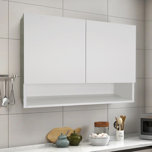 <b>Kitchen</b> Wall Cabinet Moisture Proof Board Minimalist Design Multi Function <b>Storage</b> Rack Overhead Cabinet For <b>Kitchen</b> Bathroom - Product Image 1