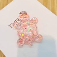 Nouveau produit phare : Tortue en sequins de maltose avec billes qui éclatent, étoile de mer remplie d'huile, jouet décoratif pour voiture et bureau