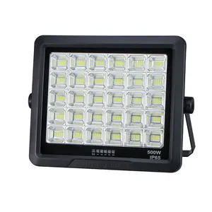 50W Waterdichte Ip65 Oplaadbare Led Solar Schijnwerpers Afstandsbediening Buiten Beschikbaar Hoge Lumen Schijnwerper Lage Prijs