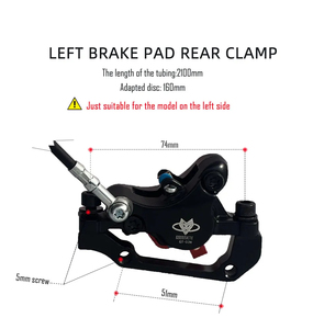 GOODtaste GT03N สำหรับ <span class=keywords><strong>fiido</strong></span> การปรับเปลี่ยนการขนส่งสินค้า T1ดิสก์เบรกไฮดรอลิกซ้ายปิดท่อ1700 980มม. โรเตอร์160 - Product Image 4