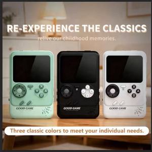 Console di <span class=keywords><strong>Gioco</strong></span> Portatile con Schermo a Colori Giocattolo Retrò Nostalgico per Bambini 500 Giochi Integrati Sistema Operativo Linux Batteria 1050mAh Regalo - Product Image 2