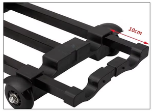 Chariot à roulettes en fer PP à 4 roues télescopique pliable, chariot de courses portable, chariot à main OEM, capacité de 100 kg - Product Image 2