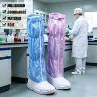 Chaussures de sécurité industrielles respirantes antistatiques à tige en cuir, durables, pour salle blanche, bottes ESD, usage en usine, hiver automne