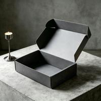 Boîte en carton ondulé personnalisée avec logo, écologique, vernissage, gaufrage, paillettes, pour expédition aérienne, cadeau, emballage multicolore, petite taille