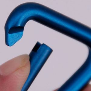 Custom Durable Outdoor Climbing <b>Hammock</b> Locking Clips Keychain Hook Triangle Type Aluminum Alloy Carabiner Laser Engraved - Product Image 5