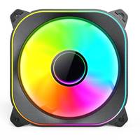 Ventilateur de refroidissement CPU RGB SOEYI en promotion, alimentation 3 broches, ventilateur ARGB en cuivre 4 broches pour PC, radiateur de refroidissement par air avec lumière miroir infini