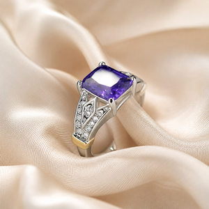 Anello Stile Viola, Anello Personalizzato alla Moda per Donne, Elegante Accessorio Stile Fidanzamento - Product Image 3