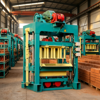 Machine manuelle de moulage de briques de pavage et de blocs creux en béton cellulaire autoclavé QTJ4-40, méthode 220V/380V