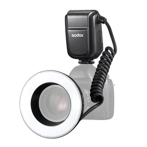 Godox MF-R76 makro LED halka ışık 5000K RING76 makro yakın çekim Speedlite flaş işığı DSLR kameralar 5D 6D 7D 60D 70D 80D D850