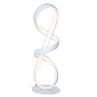 Lampe de table LED spirale moderne 12W à alimentation secteur pour salon, chambre et décoration intérieure