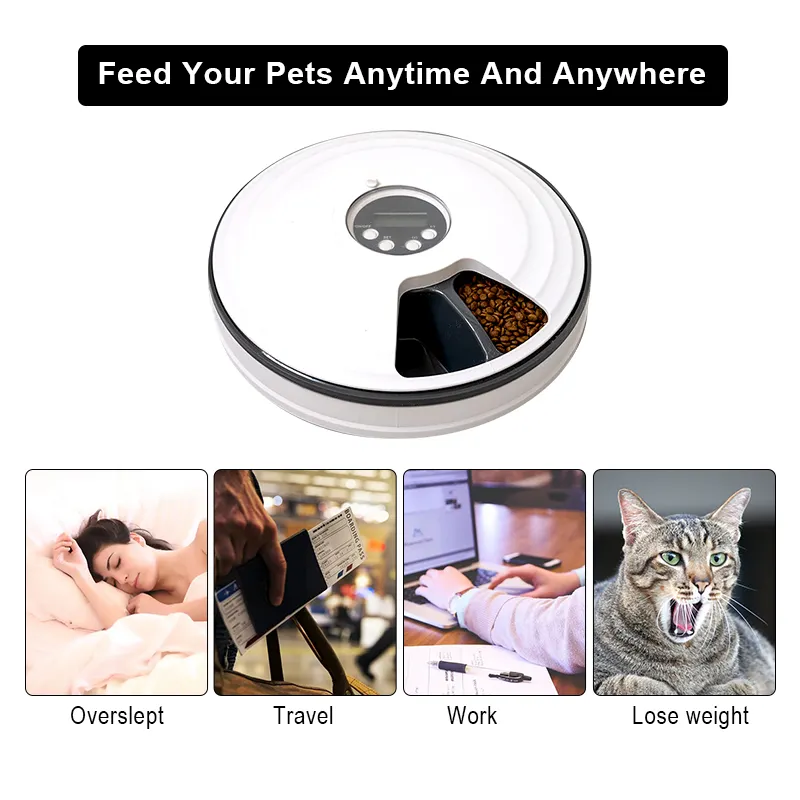 Elektrische Automatische Petfood Fontein Feeder Pet Food Dispenser