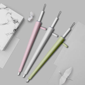 Parapluie de pluie droit Lady Women Large Full Automatic with Round Tips Modern Design Manual Control Parapluie moderne pour femmes - Product Image 5