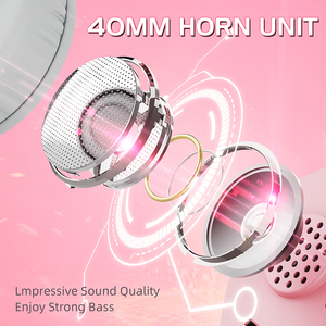 Auriculares con luces de colores para ordenador, audífonos estéreo con luz RGB y micrófono para PS4 XBOXONE PC, color rosa - Product Image 2