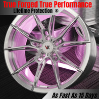 Jantes en alliage d'aluminium forgé monobloc VeroX WFR2 Style, finition argent brossé, 18-24 pouces, 5x112 5x114.3 5x120 pour Mercedes Audi BMW